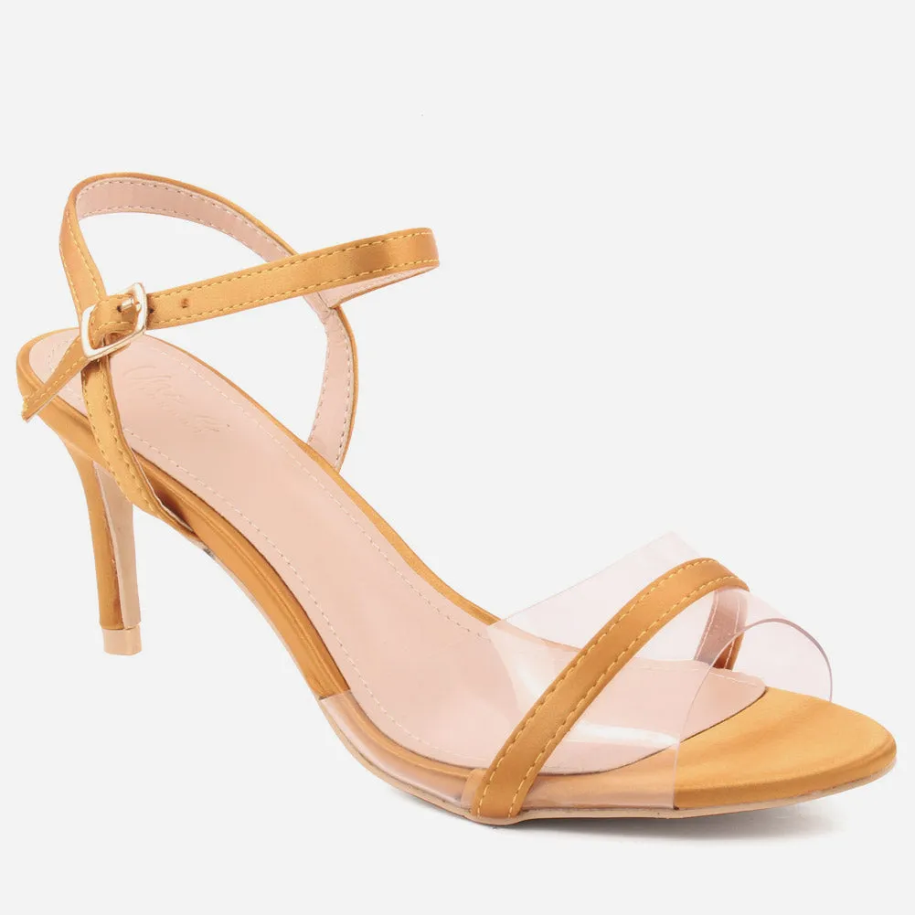 Woman "KARI" Transparent Upper Strap Sandals