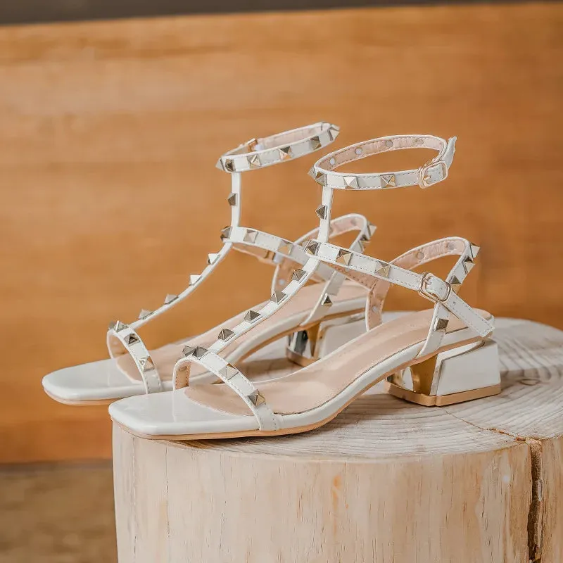 women's outerwear sandals ladies sexy high heels rivet design Occupation and Banquet style casual shoes