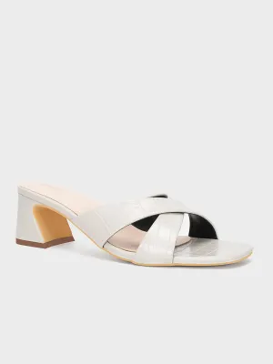 Womens "HYPNOS" Crossover Heel Sandals