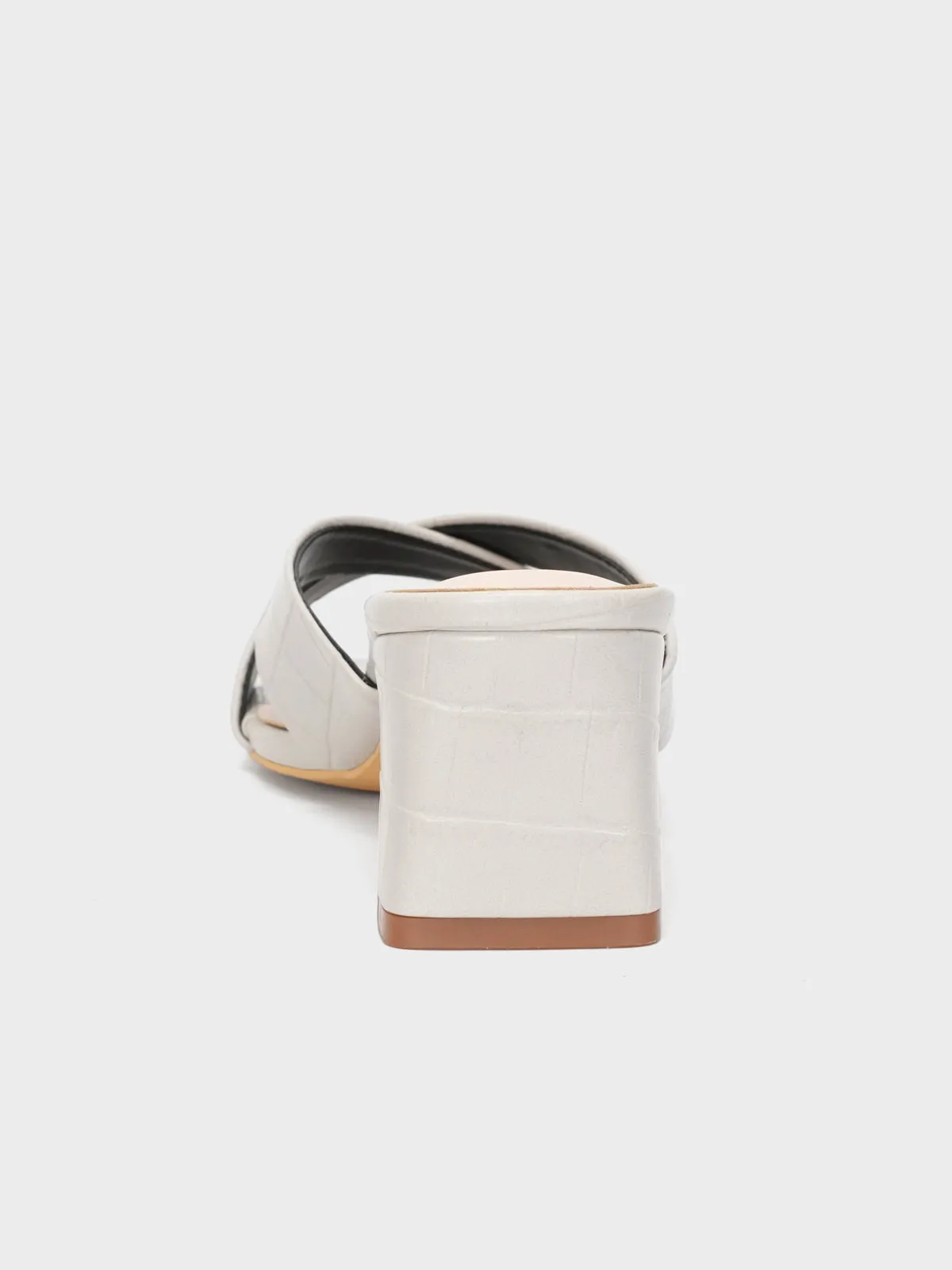 Womens "HYPNOS" Crossover Heel Sandals