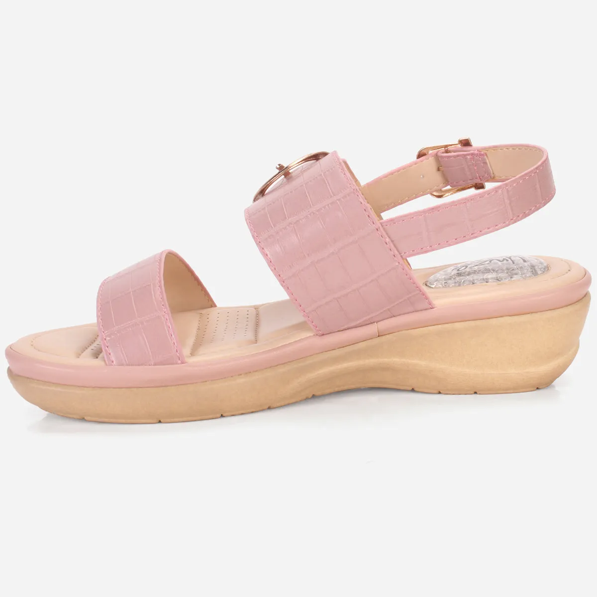 Womens "NIAMA" Open Toe Comfy Everyday Wedge Sandals