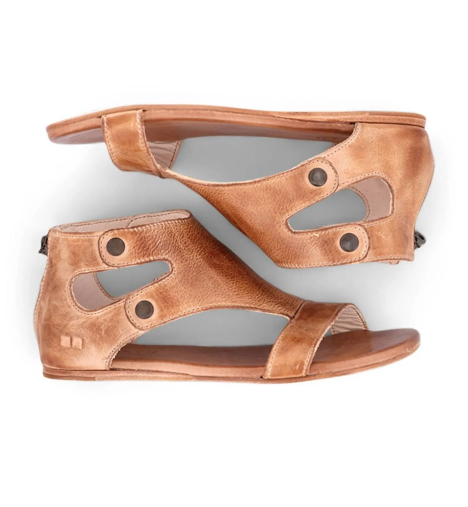 Women's Soto Leather Sandal In Tan Rustic