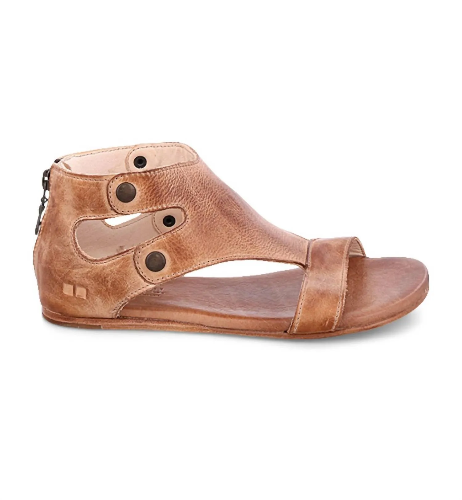 Women's Soto Leather Sandal In Tan Rustic