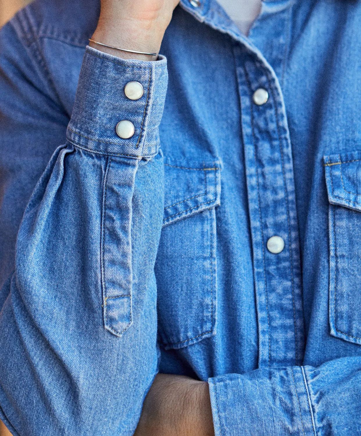 Wyatt Western Denim Shirt - FINAL SALE