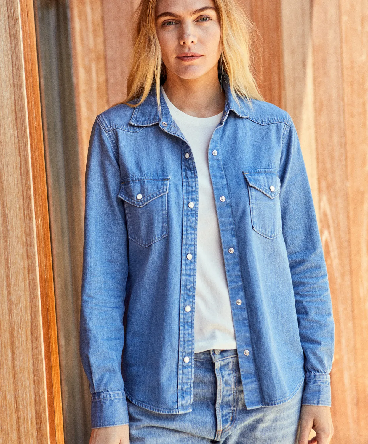 Wyatt Western Denim Shirt - FINAL SALE
