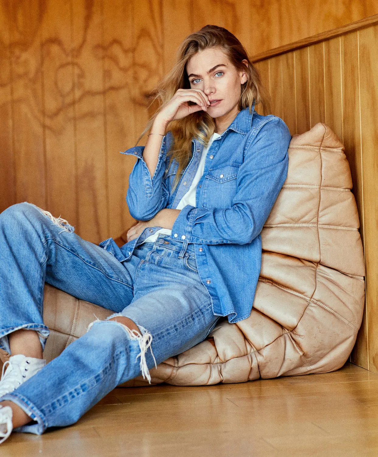 Wyatt Western Denim Shirt - FINAL SALE