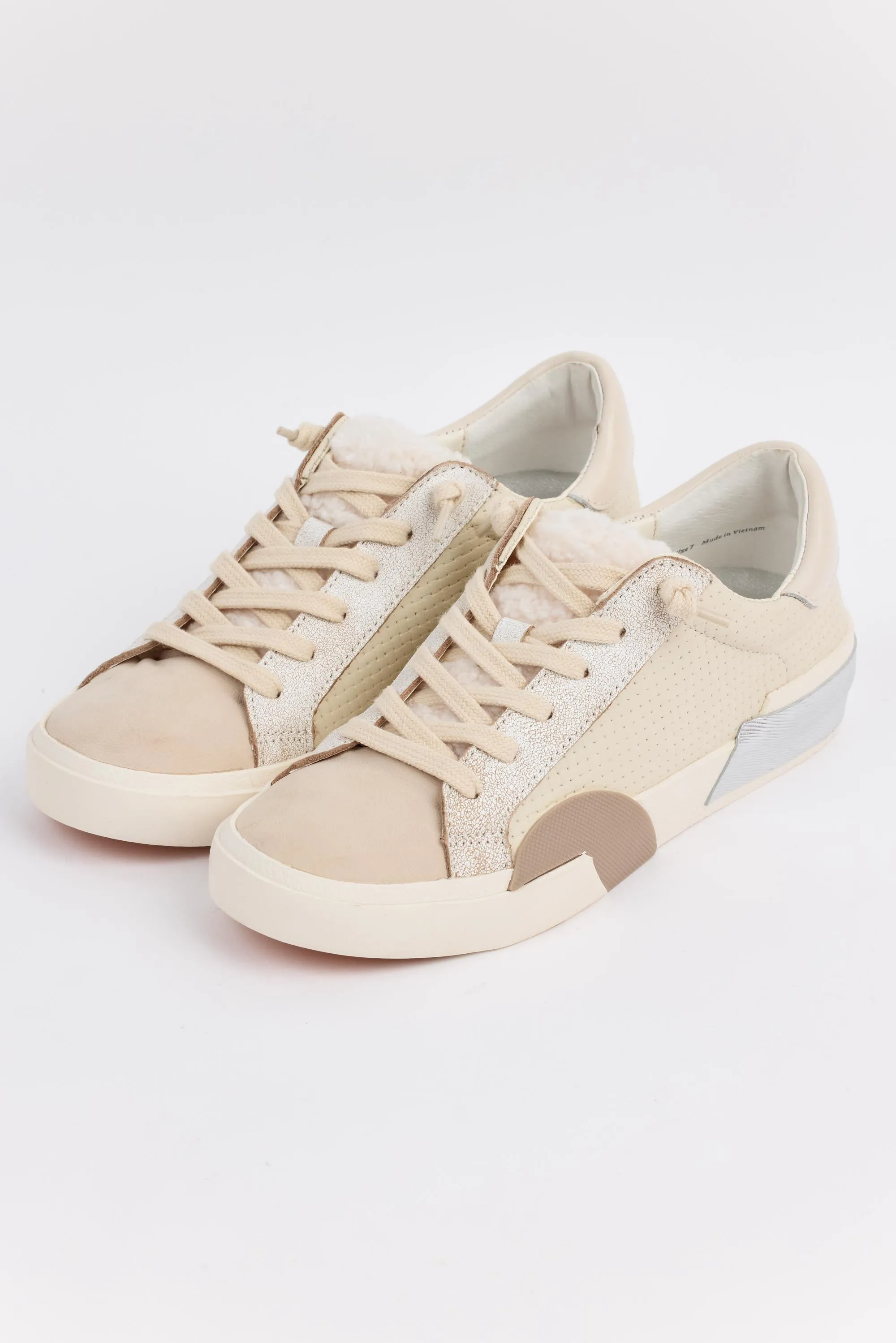 Zina Sneakers- Off White Woven by Dolce Vita